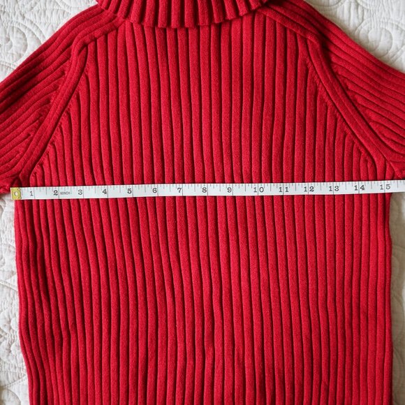 Red Banana Republic Knit Turtleneck Sweater - Picture 3 of 8